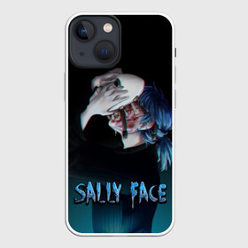 Чехол для iPhone 13 mini с принтом Sally Face в Петрозаводске,  |  | sally face | игра | компьютерная игра | лицо | маска | протез | салли фейс | школа | шрамы