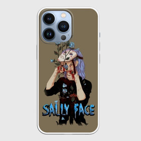 Чехол для iPhone 13 Pro с принтом Sally Face в Петрозаводске,  |  | Тематика изображения на принте: sally face | игра | компьютерная игра | лицо | маска | протез | салли фейс | школа | шрамы