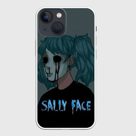 Чехол для iPhone 13 mini с принтом Sally Face в Петрозаводске,  |  | sally face | игра | компьютерная игра | лицо | маска | протез | салли фейс | школа | шрамы