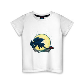 Детская футболка хлопок с принтом Как приручить дракона в Петрозаводске, 100% хлопок | круглый вырез горловины, полуприлегающий силуэт, длина до линии бедер | 