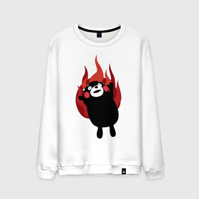 Мужской свитшот хлопок с принтом Kumamon в Петрозаводске, 100% хлопок |  | fire | for | glory | hell | japan | of course | ofc | satan | the | иероглифы | кумамон | медведь | огонь | пожар | япония