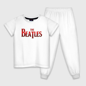 Детская пижама хлопок с принтом The Beatles в Петрозаводске, 100% хлопок |  брюки и футболка прямого кроя, без карманов, на брюках мягкая резинка на поясе и по низу штанин
 | битлз | британская | группа | джон леннон | джордж харрисон | ливерпуль | пол маккартни | ринго старр | рок