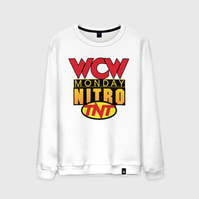Мужской свитшот хлопок с принтом WCW Monday Night Nitro в Петрозаводске, 100% хлопок |  | Тематика изображения на принте: nitro | wcw | wrestling | рестлинг