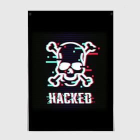 Постер с принтом Pirate sign в Петрозаводске, 100% бумага
 | бумага, плотность 150 мг. Матовая, но за счет высокого коэффициента гладкости имеет небольшой блеск и дает на свету блики, но в отличии от глянцевой бумаги не покрыта лаком | attack | bones | glitch | hacked | hacker | pirate | sign | skull | symbol | text | warning | атака | взломанный | глюк | знак | кости | пиратский | предупреждение | символ | текст | хакер | череп