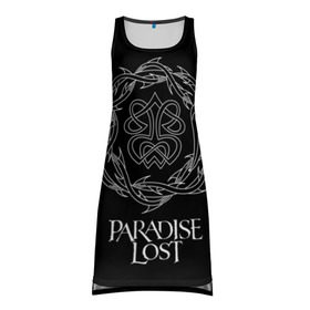 Платье-майка 3D с принтом Paradise Lost в Петрозаводске, 100% полиэстер | полуприлегающий силуэт, широкие бретели, круглый вырез горловины, удлиненный подол сзади. | metal | paradise lost | готик метал | готик рок | группы | дум метал | дэт дум | метал | музыка | рок