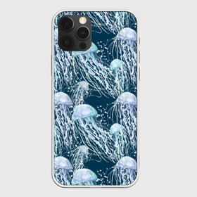 Чехол для iPhone 12 Pro Max с принтом Медузы в Петрозаводске, Силикон |  | Тематика изображения на принте: bubbles | cant | depth | dome | float | flock | jellyfish | long | mirror | sea | shimmer | tails | transparent | water | вода | глубина | длинные | зеркальное | косяк | купол | медузы | мерцание | море | плывут | прозрачные | пузыри | стая | хвосты