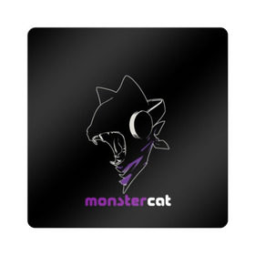 Магнит виниловый Квадрат с принтом Monstercat в Петрозаводске, полимерный материал с магнитным слоем | размер 9*9 см, закругленные углы | monstercat | клуб | клубная музыка | кот | котенок | кошка | лейбл | монстар | монстар кет | монстер | музыка | танцевальная музыка | электронная | электронная музыка