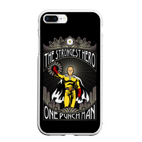 Чехол для iPhone 7Plus/8 Plus матовый с принтом One Punch Man в Петрозаводске, Силикон | Область печати: задняя сторона чехла, без боковых панелей | Тематика изображения на принте: one punch man | onepunchman | oppai | аниме | ван панч мен | ванпанчмен | манга | сайтама | супергерои | человек один удар