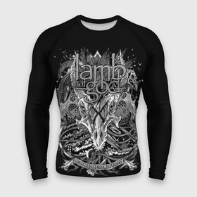 Мужской рашгард 3D с принтом Lamb of God в Петрозаводске,  |  | Тематика изображения на принте: death metal | lamb of god | log | грув метал | группы | метал | музыка | рок | трэш