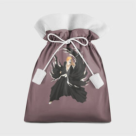 Подарочный 3D мешок с принтом Kurosaki Ichigo в Петрозаводске, 100% полиэстер | Размер: 29*39 см | bankai | bleach | hollow | ichigo | kurosaki | mask | shinigami | банкай | блич | ичиго | куросаки | маска | пустой | шинигами