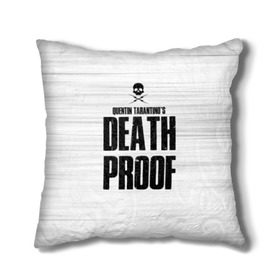 Подушка 3D с принтом Death Proof в Петрозаводске, наволочка – 100% полиэстер, наполнитель – холлофайбер (легкий наполнитель, не вызывает аллергию). | состоит из подушки и наволочки. Наволочка на молнии, легко снимается для стирки | death proof | quentin | tarantino | квентин тарантино | тарантино