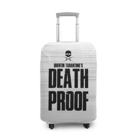 Чехол для чемодана 3D с принтом Death Proof в Петрозаводске, 86% полиэфир, 14% спандекс | двустороннее нанесение принта, прорези для ручек и колес | Тематика изображения на принте: death proof | quentin | tarantino | квентин тарантино | тарантино