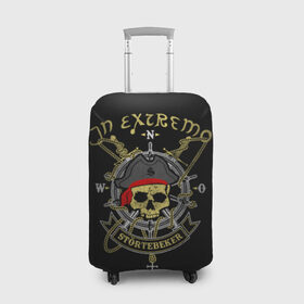 Чехол для чемодана 3D с принтом In Extremo в Петрозаводске, 86% полиэфир, 14% спандекс | двустороннее нанесение принта, прорези для ручек и колес | in extremo | inextremo | группы | метал | музыка | рок | фолк метал | хорд рок