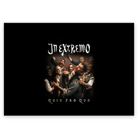 Поздравительная открытка с принтом In Extremo в Петрозаводске, 100% бумага | плотность бумаги 280 г/м2, матовая, на обратной стороне линовка и место для марки
 | in extremo | inextremo | группы | метал | музыка | рок | фолк метал | хорд рок