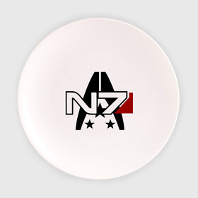 Тарелка с принтом Mass Effect в Петрозаводске, фарфор | диаметр - 210 мм
диаметр для нанесения принта - 120 мм | Тематика изображения на принте: andromeda | n7 | игры | компьютерные игры | масс эффект
