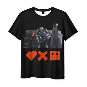 Мужская футболка 3D с принтом Love Death Robots в Петрозаводске, 100% полиэфир | прямой крой, круглый вырез горловины, длина до линии бедер | horror | it | love death  robots | netflix | будущее | искусственный интеллект | наука | технологии | фантастика