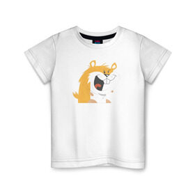 Детская футболка хлопок с принтом Хомяк в Петрозаводске, 100% хлопок | круглый вырез горловины, полуприлегающий силуэт, длина до линии бедер | hamster | хомяк | хомяки