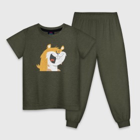 Детская пижама хлопок с принтом Хомяк в Петрозаводске, 100% хлопок |  брюки и футболка прямого кроя, без карманов, на брюках мягкая резинка на поясе и по низу штанин
 | hamster | хомяк | хомяки