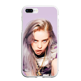 Чехол для iPhone 7Plus/8 Plus матовый с принтом Billie Eilish в Петрозаводске, Силикон | Область печати: задняя сторона чехла, без боковых панелей | bad guy | bellyache | billie eilish | bury a friend | ocean eyes | when we all fall asleep where do we go | билли айлиш | музыка | певица