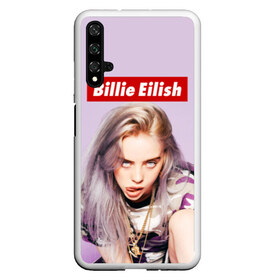 Чехол для Honor 20 с принтом Billie Eilish в Петрозаводске, Силикон | Область печати: задняя сторона чехла, без боковых панелей | Тематика изображения на принте: bad guy | bellyache | billie eilish | bury a friend | ocean eyes | when we all fall asleep where do we go | билли айлиш | музыка | певица