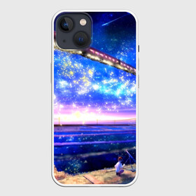 Чехол для iPhone 13 с принтом Космос в Петрозаводске,  |  | nebula | space | star | вселенная | галактика | звезды | земля | космический | космос | планеты | плеяды | пространство