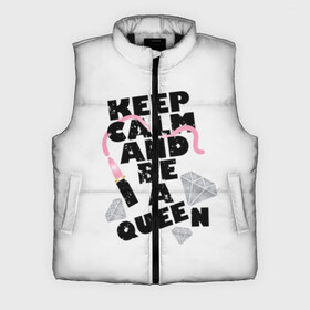 Мужской жилет утепленный 3D с принтом Keep calm and be a queen в Петрозаводске,  |  | appeal | be | diamonds | faceted | font | inscription | keep calm | motto | pink | precious | princess | queen | slogan | stones | text | алмазы | блеск | бриллианты | будь | губн | девиз | драгоценные | камни | королева | лозунг | надпись | помада | приз