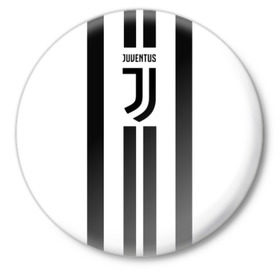 Значок с принтом Juventus в Петрозаводске,  металл | круглая форма, металлическая застежка в виде булавки | Тематика изображения на принте: juventus | ronaldo | роналдо | ювентус