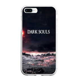 Чехол для iPhone 7Plus/8 Plus матовый с принтом DARK SOULS в Петрозаводске, Силикон | Область печати: задняя сторона чехла, без боковых панелей | Тематика изображения на принте: art | artwork | crown | dark soul | dark souls iii | death | digital art | embers | fanatsy | fire | flames | game | mask | skeletons | воин | минимализм | рыцарь | тёмные души