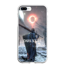 Чехол для iPhone 7Plus/8 Plus матовый с принтом DARK SOULS в Петрозаводске, Силикон | Область печати: задняя сторона чехла, без боковых панелей | Тематика изображения на принте: art | artwork | crown | dark soul | dark souls iii | death | digital art | embers | fanatsy | fire | flames | game | mask | skeletons | воин | минимализм | рыцарь | тёмные души