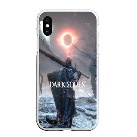 Чехол для iPhone XS Max матовый с принтом DARK SOULS в Петрозаводске, Силикон | Область печати: задняя сторона чехла, без боковых панелей | Тематика изображения на принте: art | artwork | crown | dark soul | dark souls iii | death | digital art | embers | fanatsy | fire | flames | game | mask | skeletons | воин | минимализм | рыцарь | тёмные души