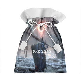 Подарочный 3D мешок с принтом DARK SOULS в Петрозаводске, 100% полиэстер | Размер: 29*39 см | Тематика изображения на принте: art | artwork | crown | dark soul | dark souls iii | death | digital art | embers | fanatsy | fire | flames | game | mask | skeletons | воин | минимализм | рыцарь | тёмные души