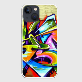 Чехол для iPhone 13 mini с принтом Кислота в Петрозаводске,  |  | felipe pantone | grafiti | paint | street art | urban | город | граффити | искусство | кирпичи | краски | рисунки | стена | улицы | уличное искусство