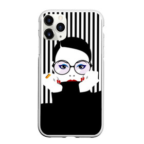 Чехол для iPhone 11 Pro Max матовый с принтом Fashion girl в Петрозаводске, Силикон |  | art | beautiful | black | black and white | bright | d | fashion | girl | gold | graphic | pop art | ring | round | woman | young | брюнетка | девушка | женщина | золото | искусство | кольцо | красивая | макияж | маникюр | мода | молодая | очки 