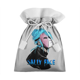 Подарочный 3D мешок с принтом Sally Face в Петрозаводске, 100% полиэстер | Размер: 29*39 см | Тематика изображения на принте: sally face | игра | компьютерная игра | лицо | маска | протез | салли фейс | школа | шрамы