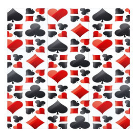 Магнитный плакат 3Х3 с принтом МАСТИ КАРТ в Петрозаводске, Полимерный материал с магнитным слоем | 9 деталей размером 9*9 см | Тематика изображения на принте: game | игральные карты | игры | карты | колода | масти | пасьянс | покер | текстура