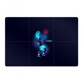 Магнитный плакат 3Х2 с принтом TENNIS NEON в Петрозаводске, Полимерный материал с магнитным слоем | 6 деталей размером 9*9 см | neon | sport | tennis | неон | неоновый | спорт | спортсмен | теннис