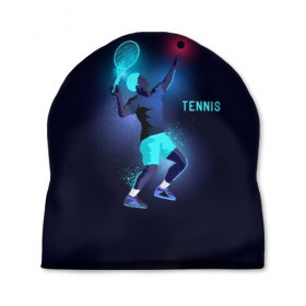 Шапка 3D с принтом TENNIS NEON в Петрозаводске, 100% полиэстер | универсальный размер, печать по всей поверхности изделия | neon | sport | tennis | неон | неоновый | спорт | спортсмен | теннис