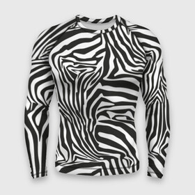 Мужской рашгард 3D с принтом Полосы зебры в Петрозаводске,  |  | abstraction | african | animal | black and white | camouflage | disguise | skin | stripes | zebra | абстракция | африканская | животное | зебры | камуфляж | маскировка | полосы | черно белый