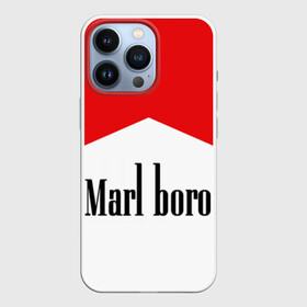 Чехол для iPhone 13 Pro с принтом Мальборо в Петрозаводске,  |  | Тематика изображения на принте: marlboro | мальборо | мода