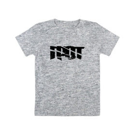 Детская футболка хлопок с принтом ГРОТ в Петрозаводске, 100% хлопок | круглый вырез горловины, полуприлегающий силуэт, длина до линии бедер | grot | logo | music | rap | rus | rus rap | грот | лого | музыка | реп