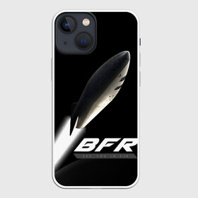 Чехол для iPhone 13 mini с принтом BFR (Big Falcon Rocket) в Петрозаводске,  |  | Тематика изображения на принте: bfr | big falcon rocket | elon musk | falcon 9 | falcon heavy | spacex | илон маск | космический корабль | космос | ракета