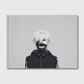 Альбом для рисования с принтом Kaneki Ken в Петрозаводске, 100% бумага
 | матовая бумага, плотность 200 мг. | ghoul | kaneki | ken | tokyo | гуль | канеки | кен | токийский