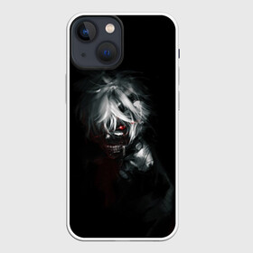 Чехол для iPhone 13 mini с принтом Kaneki Ken выглядывает из темноты в Петрозаводске,  |  | ghoul | kaneki | ken | tokyo | гуль | канеки | кен | токийский