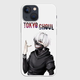 Чехол для iPhone 13 mini с принтом Kaneki Ken в профиль в Петрозаводске,  |  | ghoul | kaneki | ken | tokyo | гуль | канеки | кен | токийский