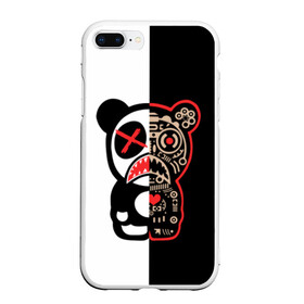 Чехол для iPhone 7Plus/8 Plus матовый с принтом Панда в Петрозаводске, Силикон | Область печати: задняя сторона чехла, без боковых панелей | panda | streetwear | грустный | киборг | медведь | механизм | мода | разрез | улица | хип хоп
