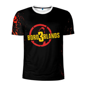 Мужская футболка 3D спортивная с принтом BORDERLANDS 3 в Петрозаводске, 100% полиэстер с улучшенными характеристиками | приталенный силуэт, круглая горловина, широкие плечи, сужается к линии бедра | 2k | apocalypsis | borderlands | borderlands 3 | fanstastic | game | logo | pandora | play | апокалипсис | бордерлендс | игра | лого | пандора | фантастика