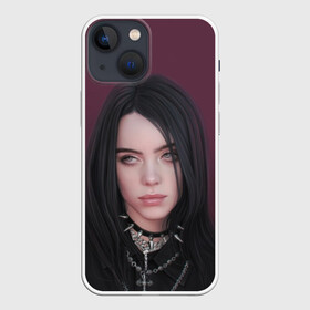 Чехол для iPhone 13 mini с принтом Black Eilish в Петрозаводске,  |  | billie eilish | lovely | music | ocean eyes | pop | билли айлиш | девушка | музыка | океан | поп | эйлиш | элиш