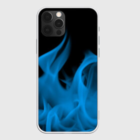 Чехол для iPhone 12 Pro Max с принтом Синий огонь в Петрозаводске, Силикон |  | Тематика изображения на принте: fire | flame | in fire | smoke | в огне | дым | огненный | огонь | текстуры