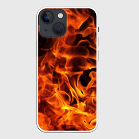 Чехол для iPhone 13 mini с принтом огонь в Петрозаводске,  |  | fire | flame | in fire | smoke | в огне | дым | огненный | огонь | текстуры