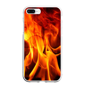 Чехол для iPhone 7Plus/8 Plus матовый с принтом Огонь и дым в Петрозаводске, Силикон | Область печати: задняя сторона чехла, без боковых панелей | fire | flame | in fire | smoke | в огне | дым | огненный | огонь | текстуры